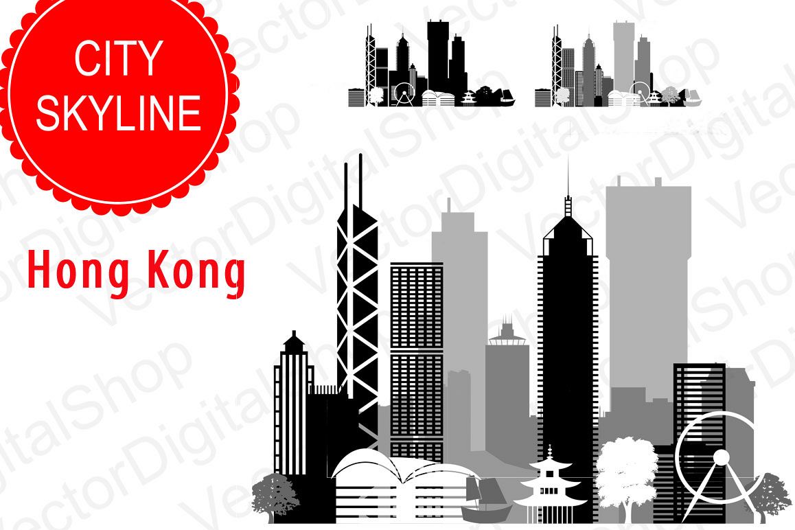 1158x772 Hong Kong Vector, China Skyline City, Png, Dwg, Cdr