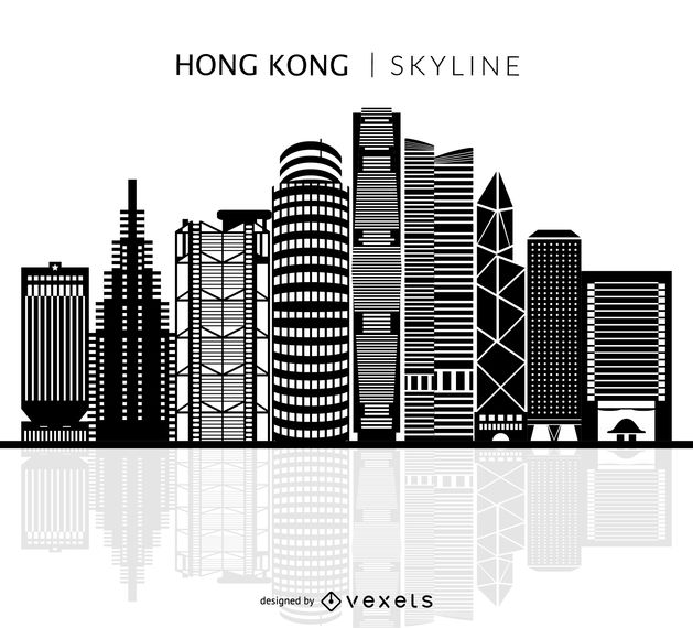 629x570 Hong Kong Isolated Skyline