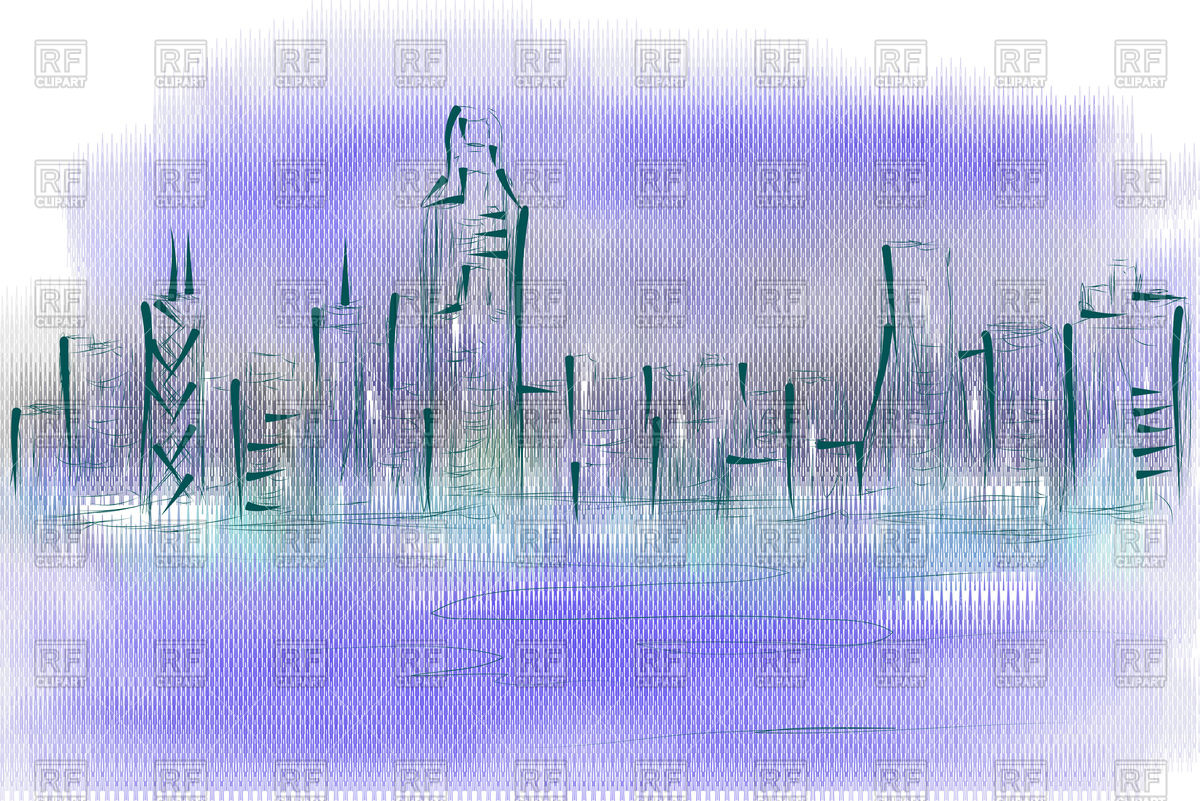 1200x801 Hong Kong Skyline Vector Image Of Nature, Landscape Arkela
