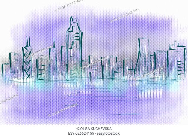 640x467 Hong Kong Skyline Vector Stock Photos And Images Age Fotostock