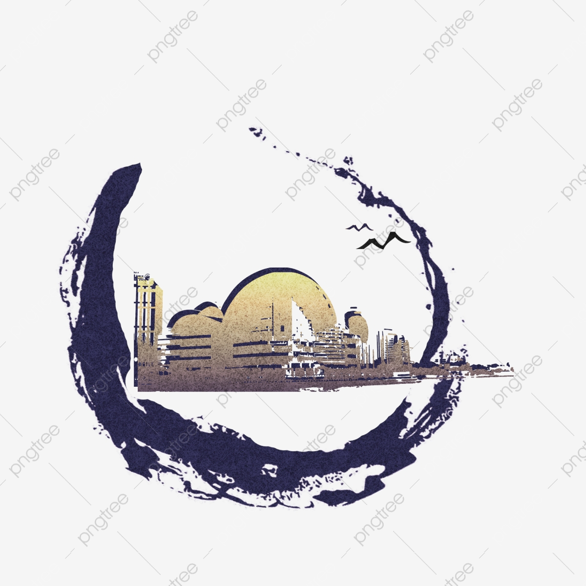 1200x1200 Hong Kong Vector City Landmark Cultural Tourism Promotion, City