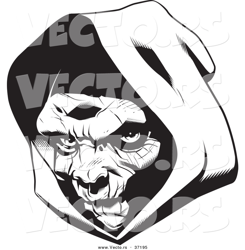 Vector Of A Grim Reaper Wearing A Hood 1024x1044 Vector Of A Grim Reaper Wearing A Hood