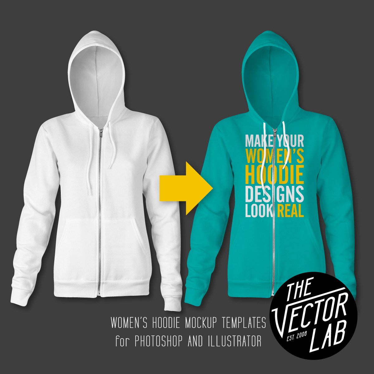 Women's Hoodie Mockup Templates 1200x1200 Women's Hoodie Mockup Templates