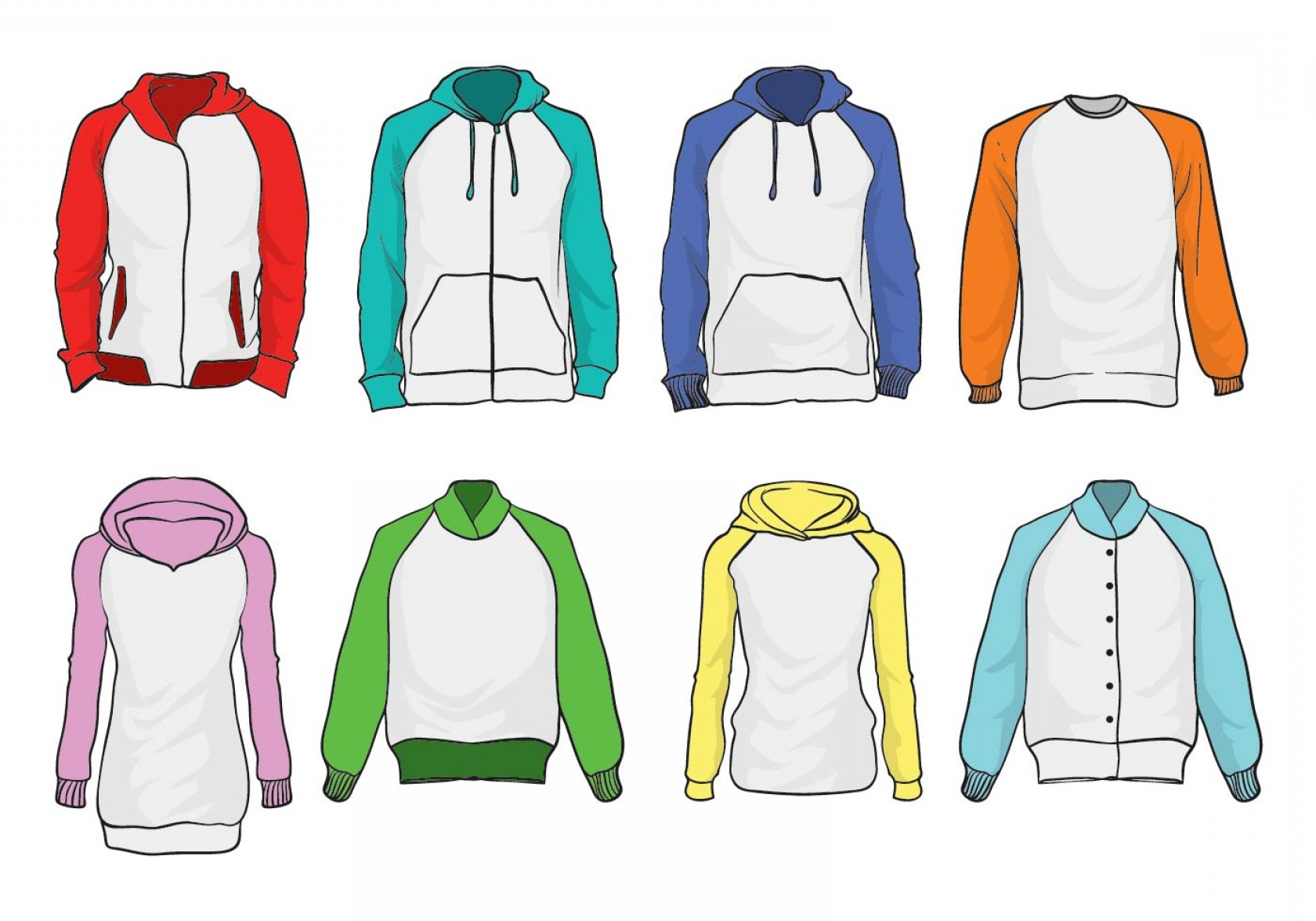 Hoodie Vector Free at Vectorified.com | Collection of Hoodie Vector ...