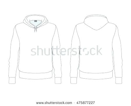 450x364 Hoodie Vector Graphics Template Design Free Zip Black