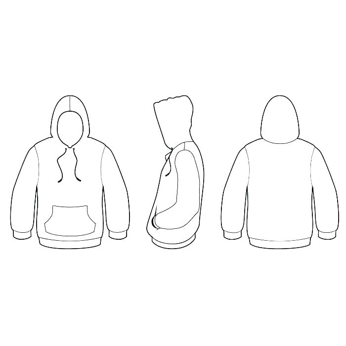 700x700 Images Of White Hoodie Template Black Design Sweater Free Vector