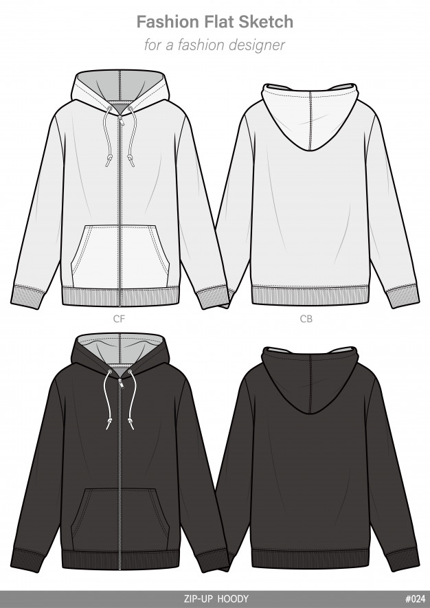 626x885 Zip Up Hoodie Vectors, Photos And Free Download
