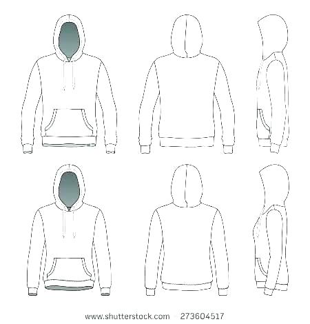 450x470 Free Vector Hoodie Template