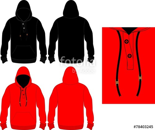 500x422 Hoodie Winter Black And Red Stock Image And Royalty Free Vector
