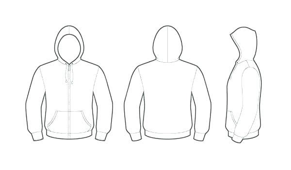 Hoodie Vector Template at Vectorified.com | Collection of Hoodie Vector ...