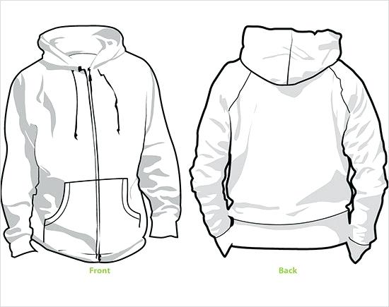 Hoodie Vector Template at Vectorified.com | Collection of Hoodie Vector ...