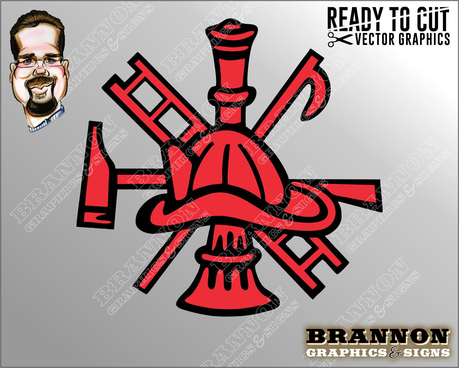1504x1204 Fireman's Hook And Ladder Symbol Ready To Cut Vector Art Etsy