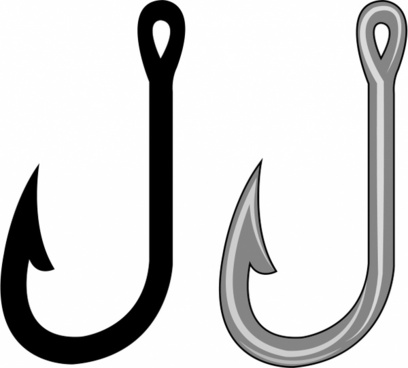408x368 Fishing Hook Vector Free Vector Download