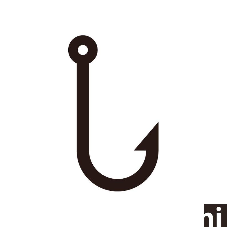 794x794 Hook Fishing Hook Vector Fishing Vector Hook Cut Etsy