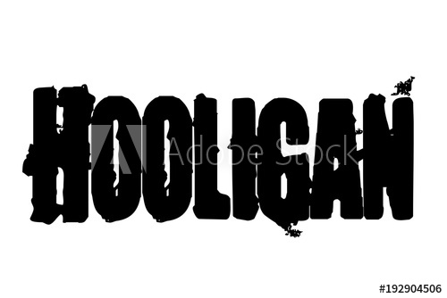 500x334 Hooligan Typographic St Typographic Sign, Badge Or Logo