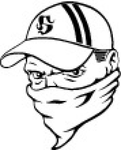 506x626 Covered Hooligan Man Head Vector Free Download