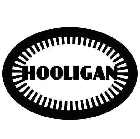 450x445 Hooligan Stamp On White Royalty Free Vector Graphics