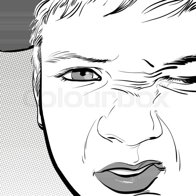Hooligan Boy Gets Angry, Grimacing An Stock Vector Colourbox 800x800 Hooligan Boy Gets Angry, Grimacing An Stock Vector Colourbox