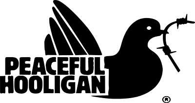 400x211 Peaceful Hooligan Ii Logo Vinyl Decal Sticker Clothing Football Vw