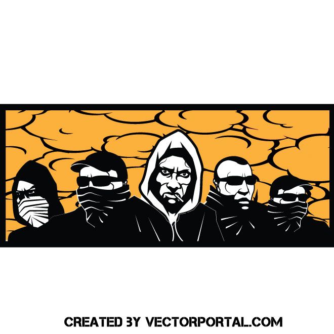 660x660 Thugs And Hooligans Vector Image People Free Vector Image