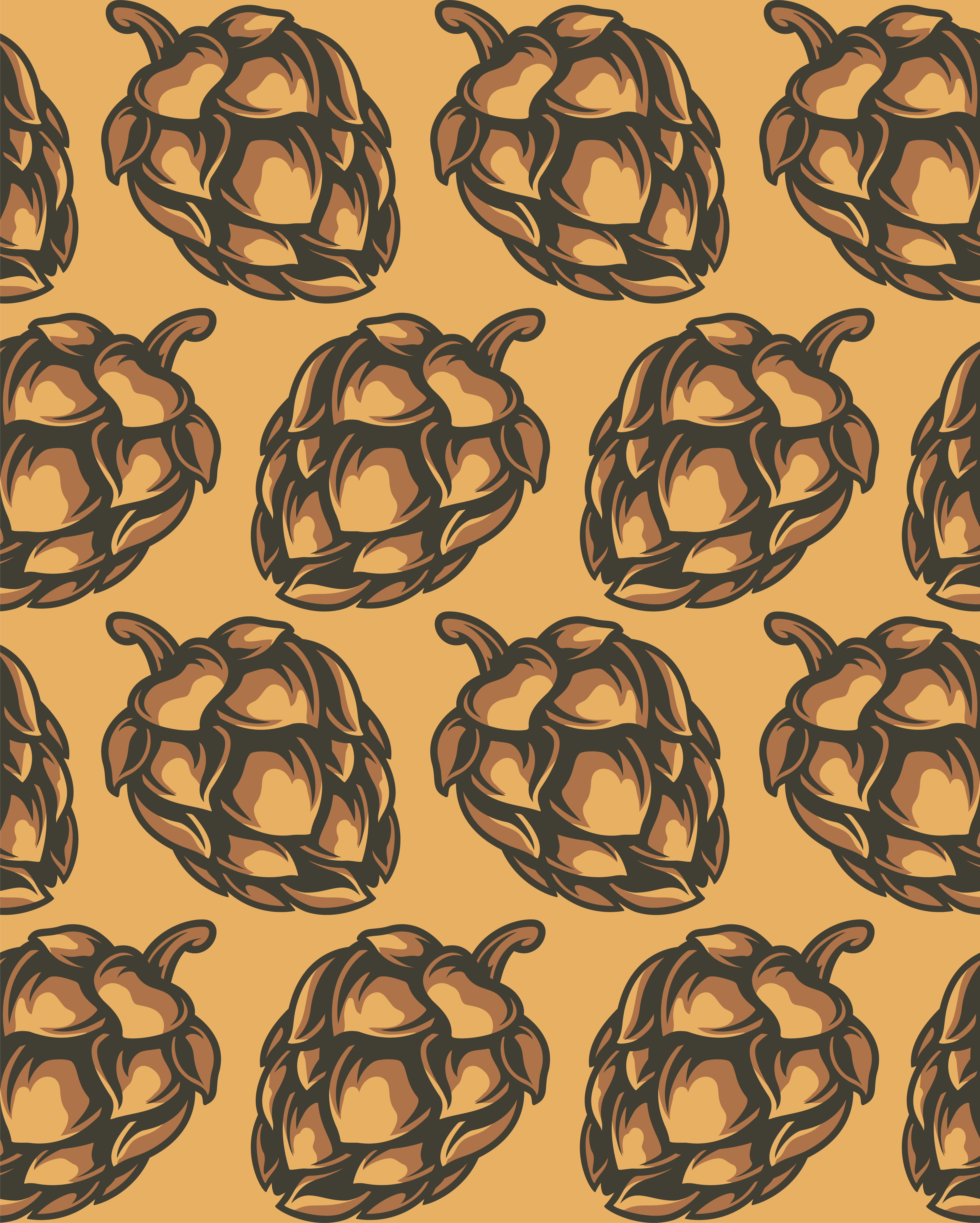 6500x8111 Hop Cone Free Vector Art