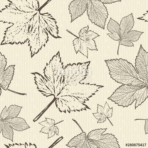 500x500 Hop Leaves On A Light Background Seamless Pattern Botanical