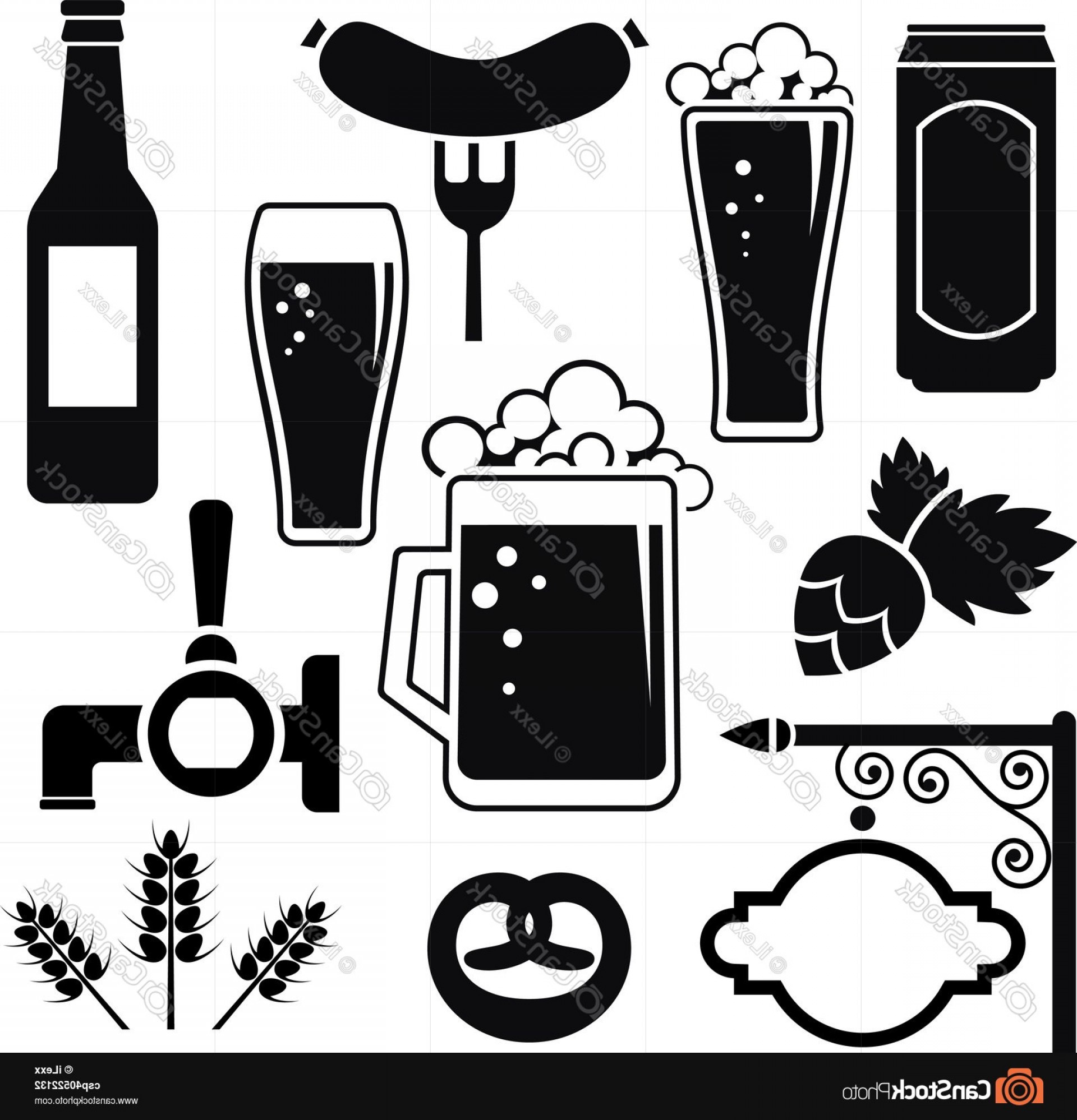 1920x1998 Beer Vector Icons Set Hops Leaf Glass Createmepink
