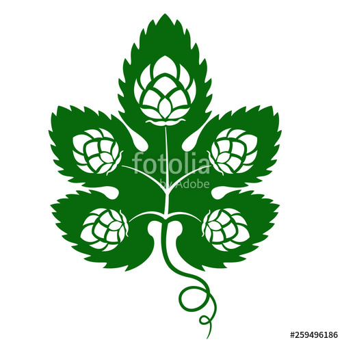 500x500 Vector Illustration Green Outline