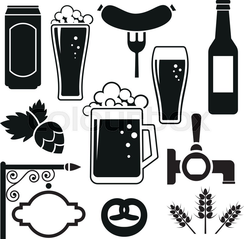800x782 Beer Vector Icons Set