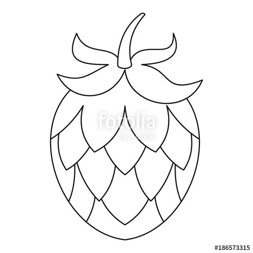 500x500 Hop Icon Outline Illustration Of Hop Vector Icon For Web Stock