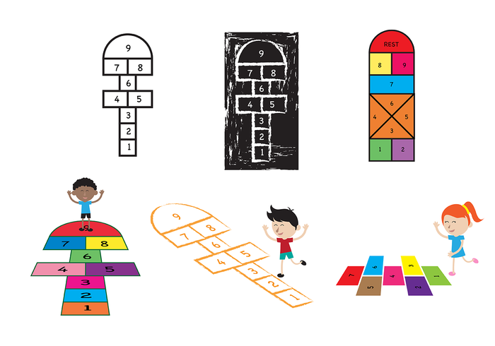 700x490 Free Hop Scotch Vector