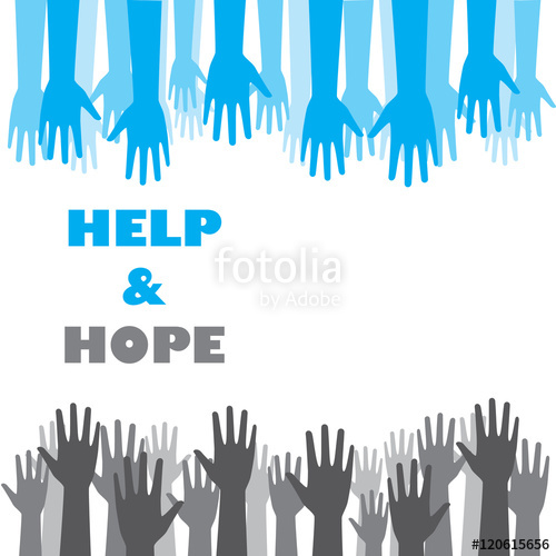 500x500 Help And Hope Logo Graphic Design Stock Image And Royalty Free