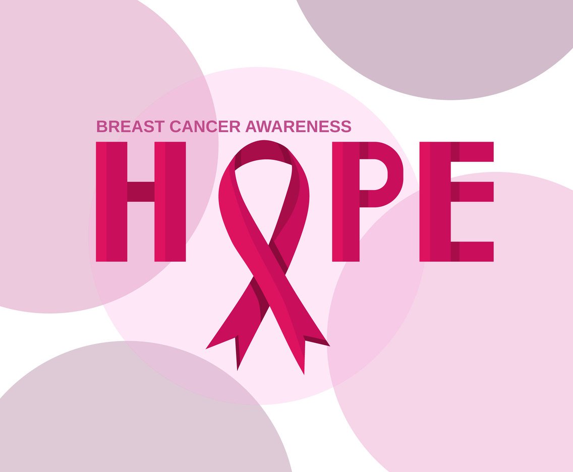 1136x936 Hope Breast Cancer Ribbon Vector Vector Art Graphics