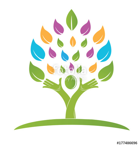 475x500 Logo Tree Hope Hands Vector Design Stock Image And Royalty Free
