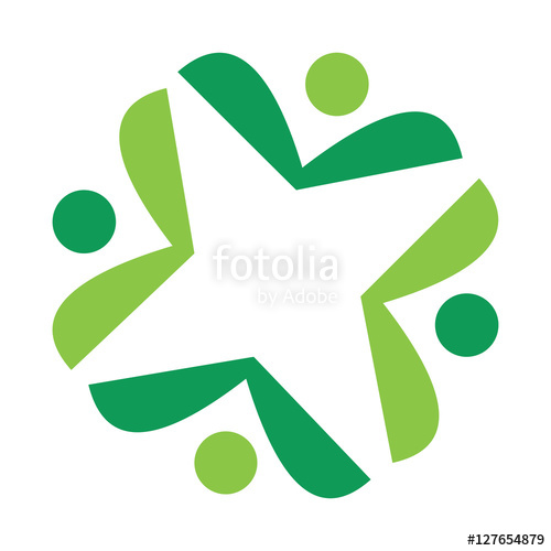 500x500 Community Service People Horde Circle Line Stock Image