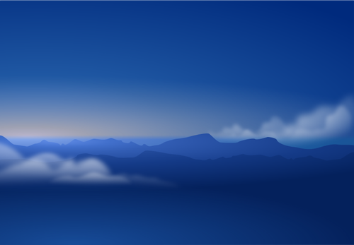 500x347 Blue Horizon Background Vector Image
