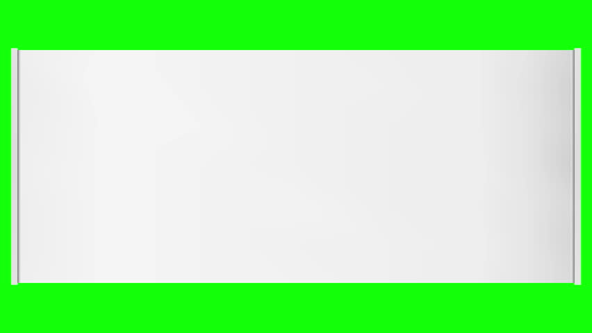 852x480 Horizontal Vector Roll Blank Banner Stock Footage Video