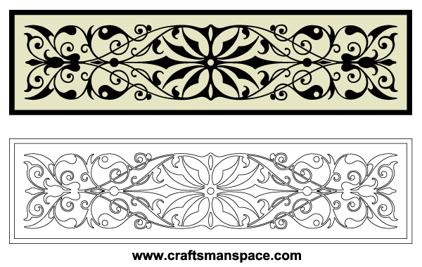 600x380 Free Horizontal Decorative Ornaments Vector