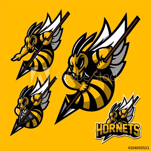 500x500 Horneteewasp Esport Gaming Mascot Logo Template