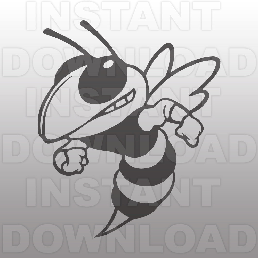 1000x1000 Hornet Mascot Filehornet Vector Art For Etsy