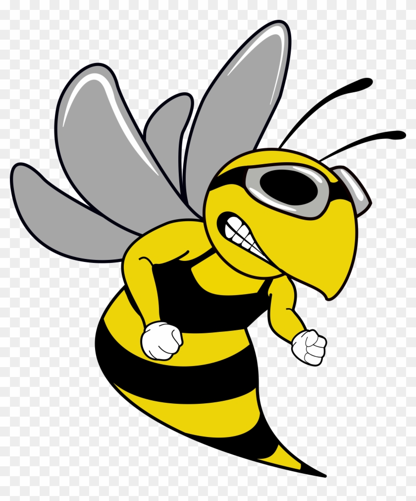 840x1010 Swim Team Hornet Mascot