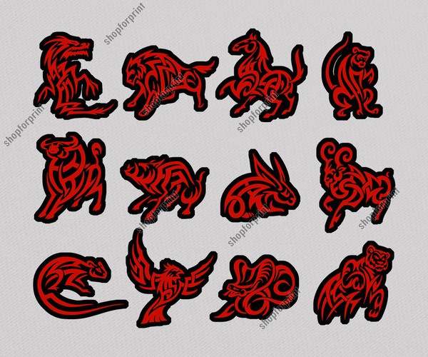 600x500 Chinese Horoscope Vector Pack In Formats