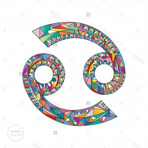 300x300 Stock Image Cancer Zodiac Sign Horoscope Vector Illustration