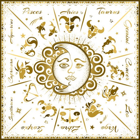 450x450 Zodiac Signs, Horoscope, Vector Illustration Royalty Free Vector