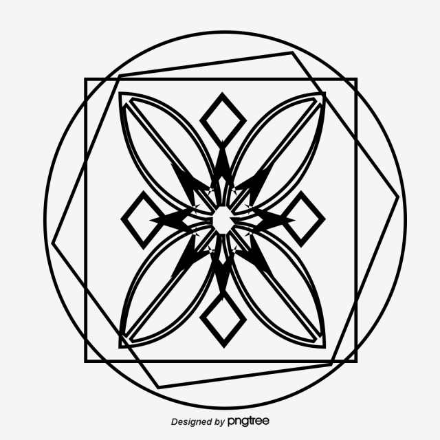 640x640 Geometric Decoration Of The Horoscope, Line, Pattern, Chart Png