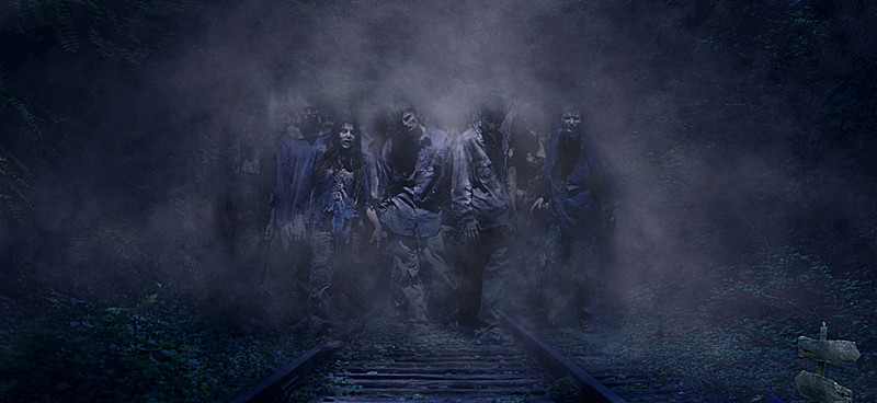 800x368 Horror Posters Black Background, Terror, Black, Blackboard