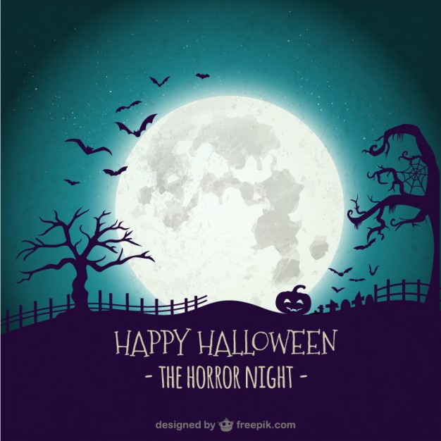 626x626 Horror Night Background Vector Free Download