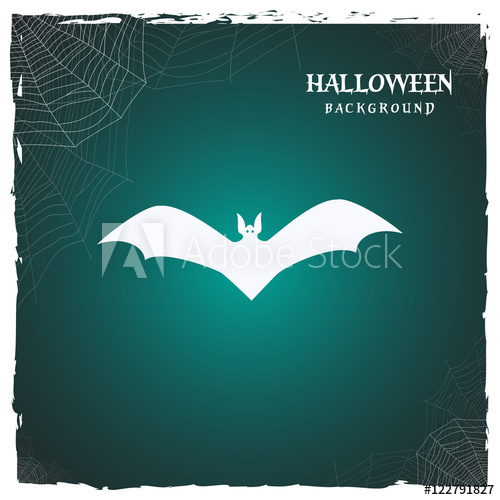 500x500 Halloween Bat Horror Background