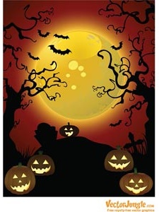 225x300 Free Vector Halloween Background With Pumpkin Horror Background