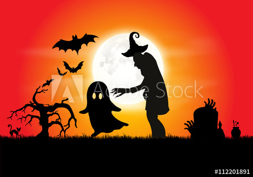 500x350 Halloween Horror Background